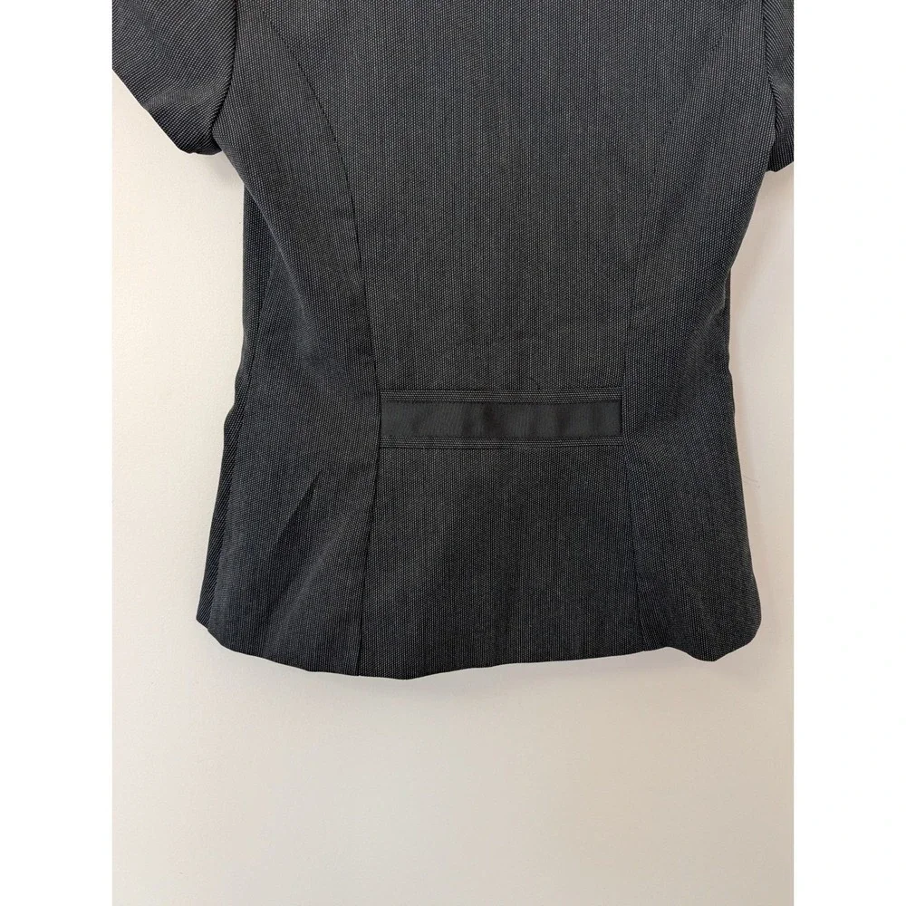Y2k Maurices Black Fitted Ruched Blazer Office Siren‎ Alice Cullen Women's S